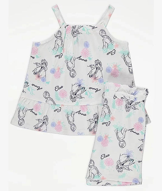 Disney Frozen Elsa and Anna Vest and Shorts Outfit