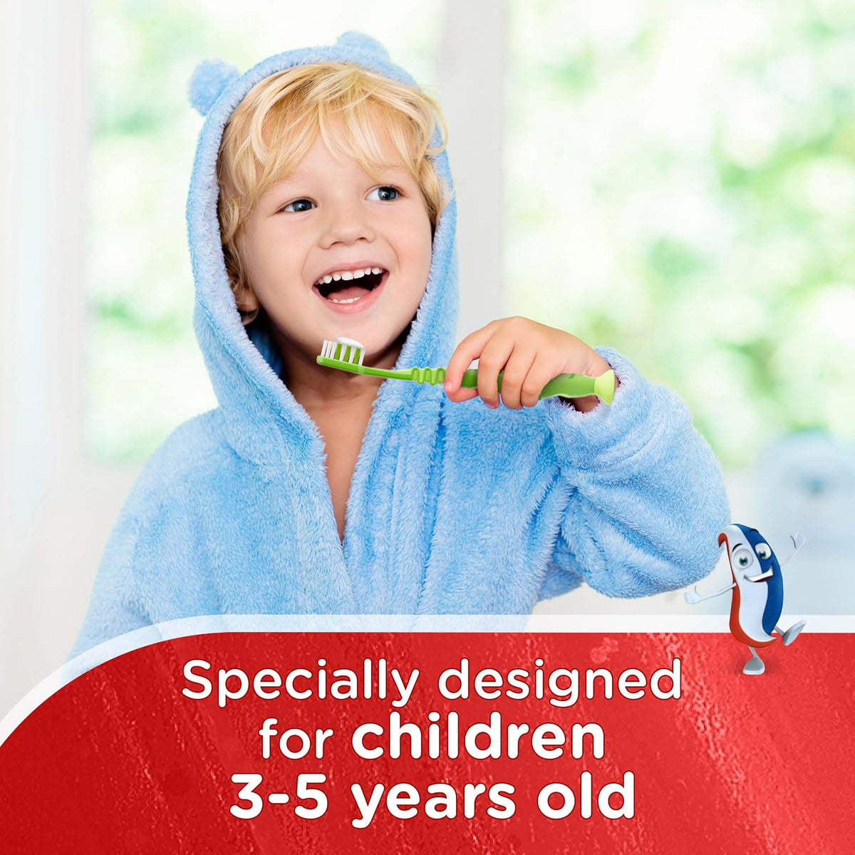 Aquafresh Little Teeth Kids Toothbrush, Soft Bristles, Ages 3-5 year (Design may vary)
