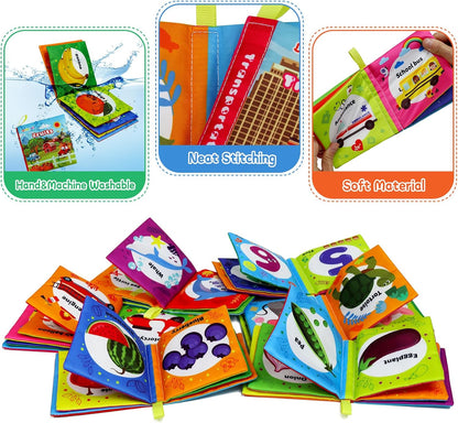 Soft Cloth Books Baby Books Bath Books 6-Pack