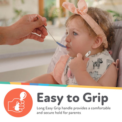 Nuby 2-in-1 Hot Safe Feeding Spoons -  4 Pack