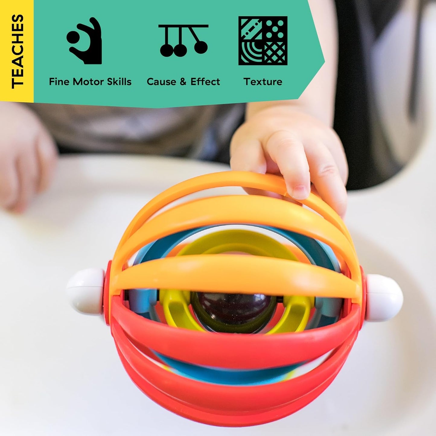 Baby Einstein Sticky Spinner BPA-free High Chair Activity Toy, Ages 3 Months+ – Image 6