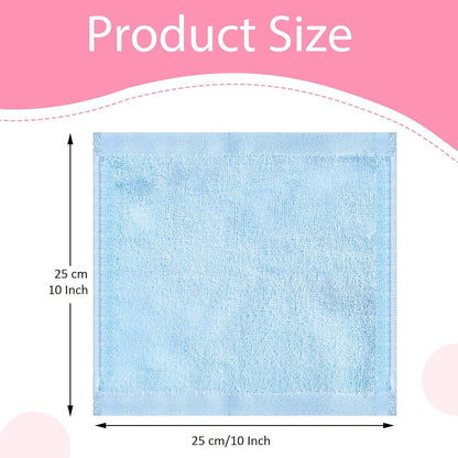 8 Pack Flannel Face Cloth, 10 x 10 inch Soft Bamboo Face Cloth – Image 4