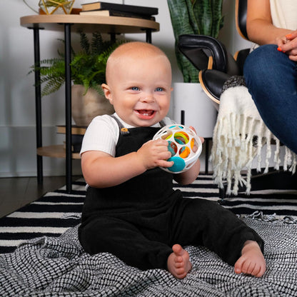 Baby Einstein Grip &amp; Spin Oball Easy Grasp Rattle Toy, BPA Free, 0+ Months – Image 3