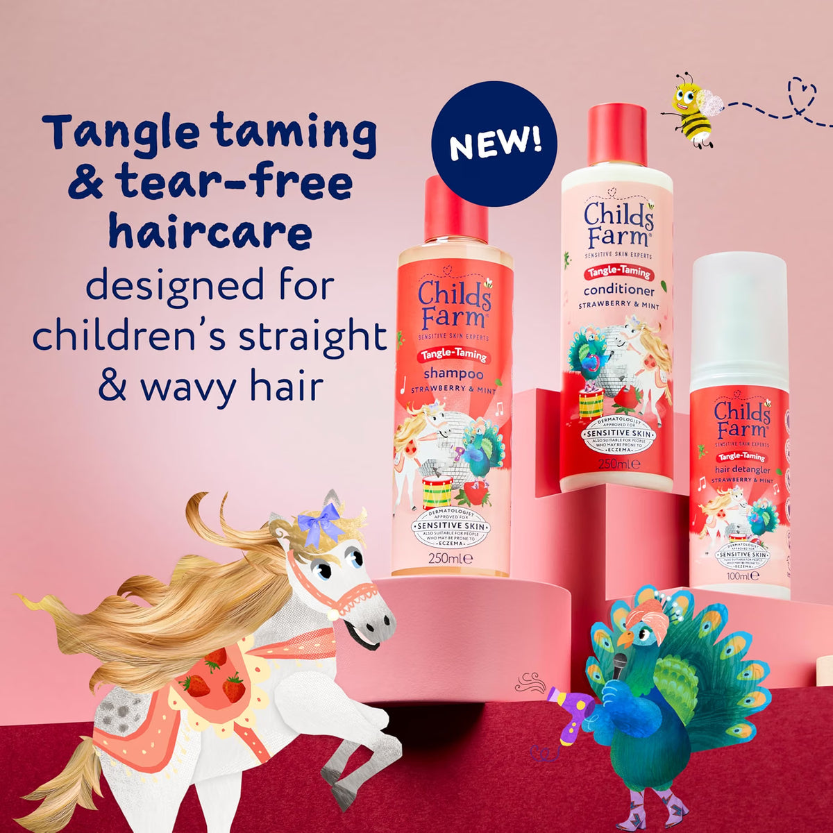 Childs Farm Kids Tangle Taming Hair Regime Bundle