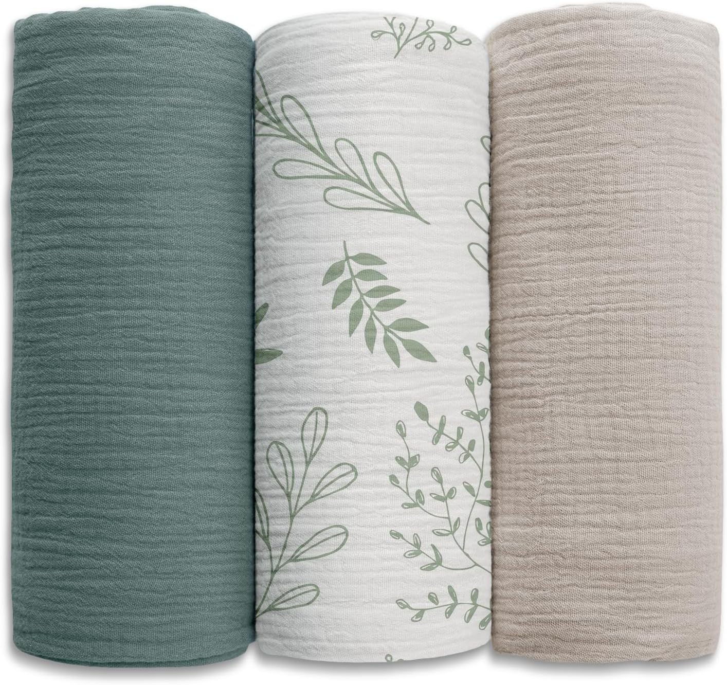 Soarwg Kids Muslin Cloth Baby Swaddle Cloths for Newborns, Pack of 3 Muslin Blanket