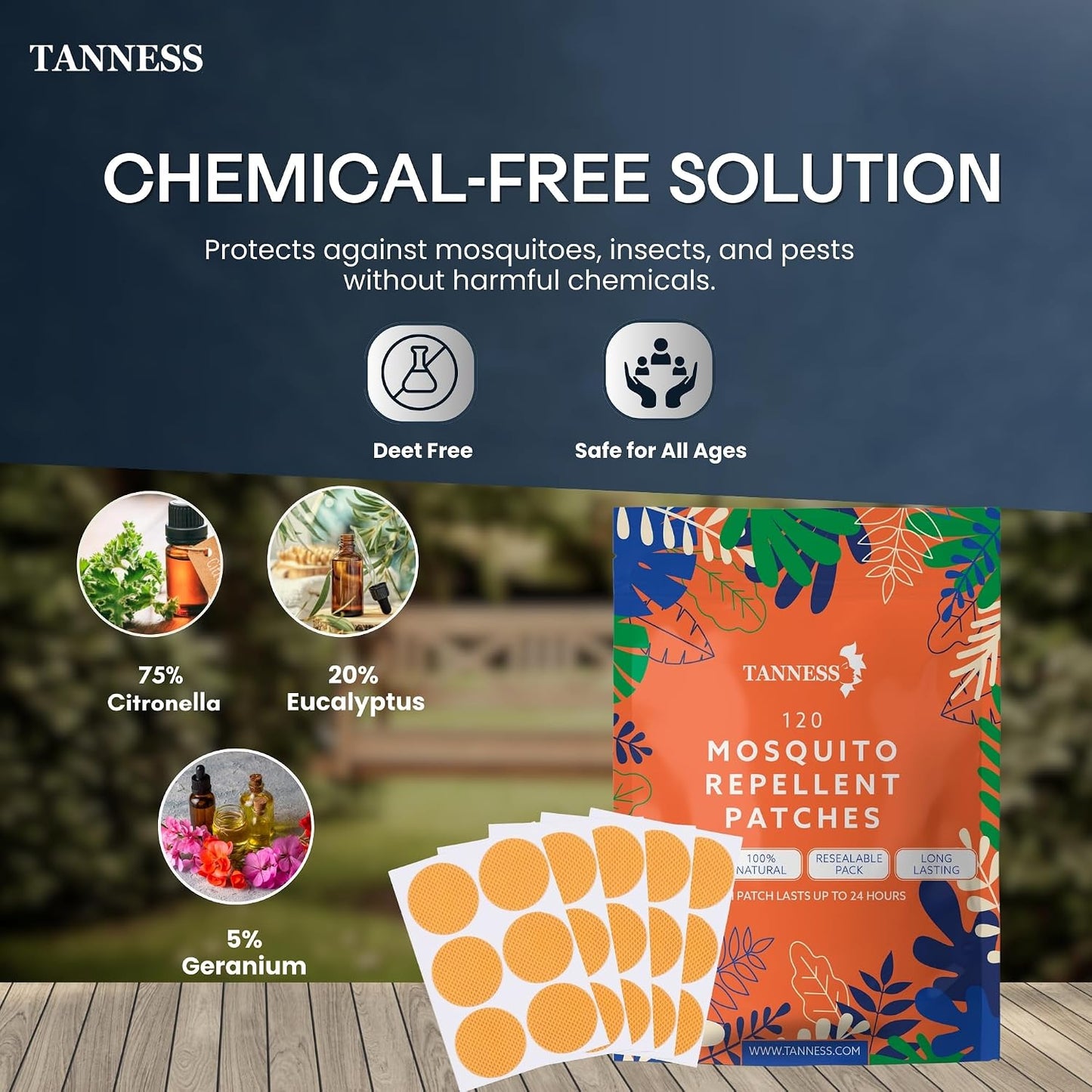 Mosquito Patches (x120) – Natural Insect Repellent