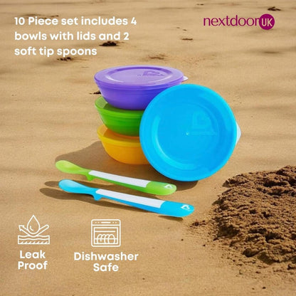 Munchkin Love a Bowls, 10 Piece Bowl and Spoon Set – Image 2