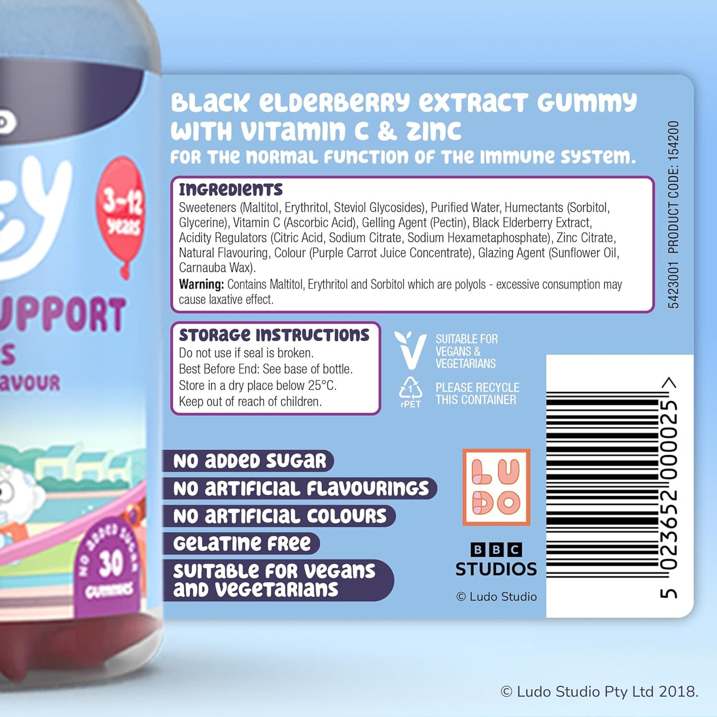 Bluey Immune Support Gummies  3-12