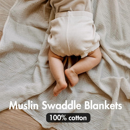 Soarwg Kids Muslin Cloth Baby Swaddle Cloths for Newborns, Pack of 3 Muslin Blanket