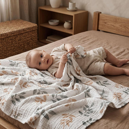 Soarwg Kids Muslin Cloth Baby Swaddle Cloths for Newborns, Pack of 3 Muslin Blanket