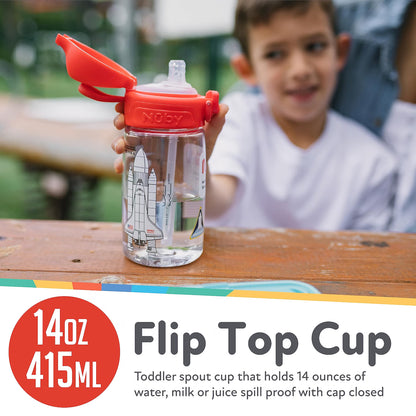 Nuby Thirsty Kids Flip-It Blast Cup No-Spill Sippy Cup 415 ml 18 M+
