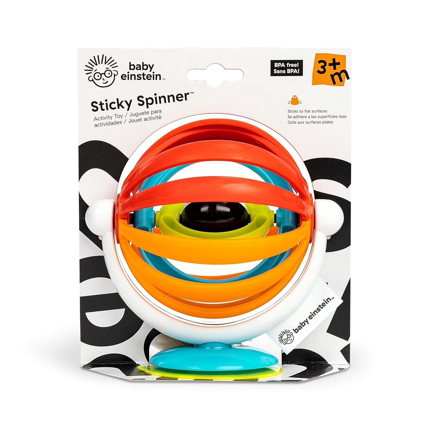 Baby Einstein Sticky Spinner BPA-free High Chair Activity Toy, Ages 3 Months+ – Image 2