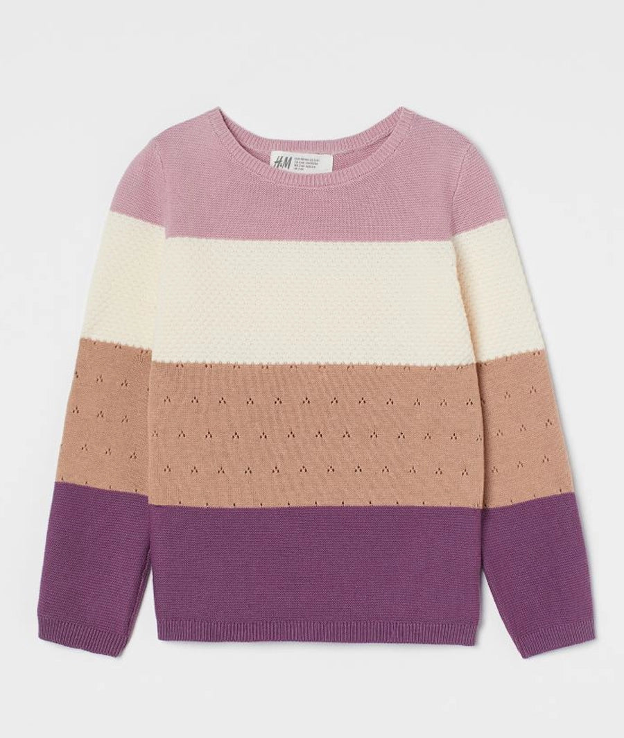 Textured-knit jumper