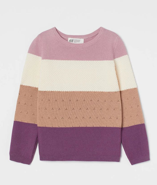 Textured-knit jumper