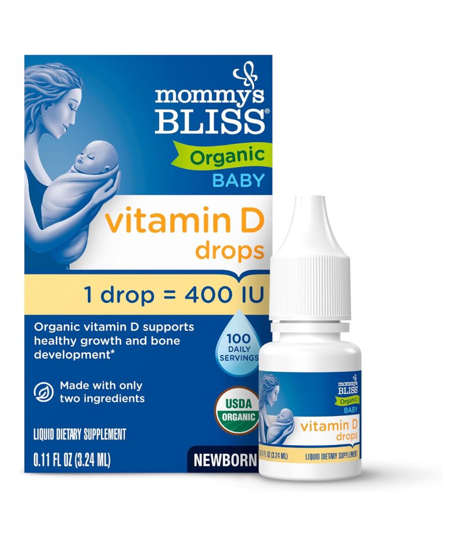 Mommy's Bliss Organic Drops No Artificial Color, Vitamin D, 0.11 Fl Oz