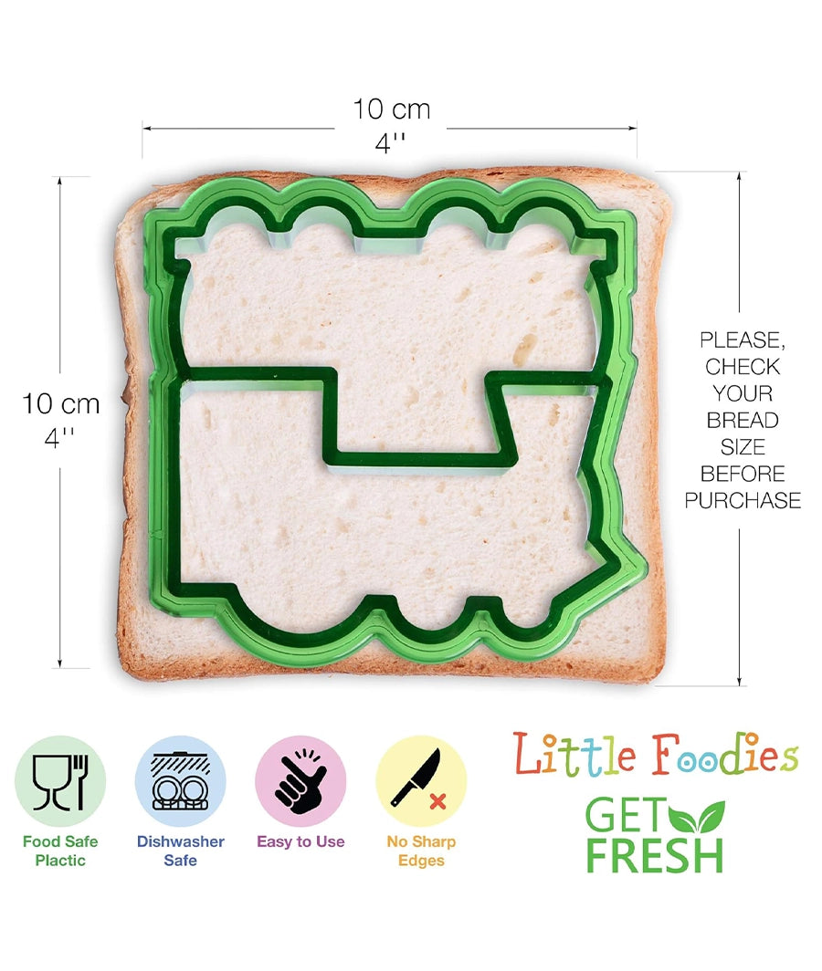 GET FRESH Sandwich & Veggie Cutter Set with 5 Shapes, 30 Pieces – Image 2