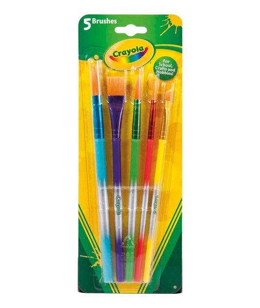 CRAYOLA Paintbrushes - Assorted Sizes (Pack of 5)