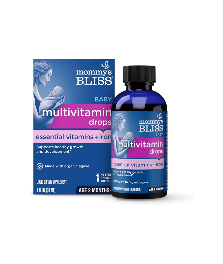 Mommy's Bliss Baby Multivitamin with Iron Age 2 Months+, 30 ml, Liquid