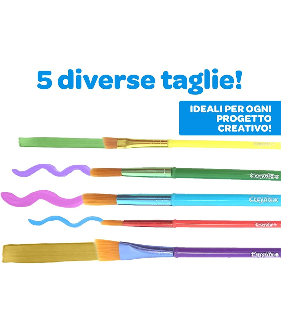 CRAYOLA Paintbrushes - Assorted Sizes (Pack of 5) – Image 2