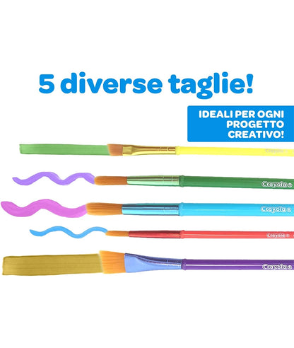 CRAYOLA Paintbrushes - Assorted Sizes (Pack of 5) – Image 2