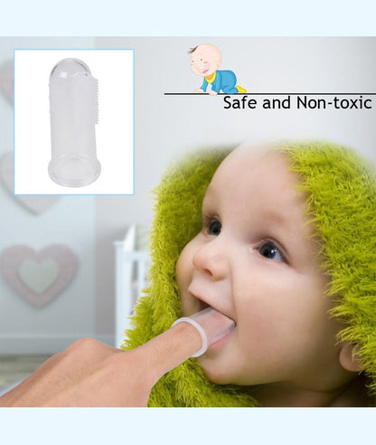 Soft Safe Baby Toothbrush Kids Silicone Finger Toothbrush Pack Of 3 – Image 3