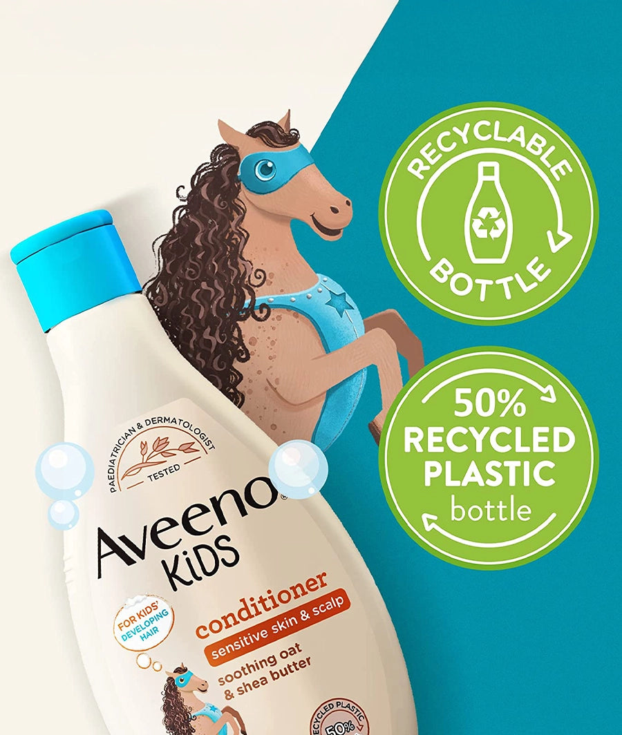 Aveeno Baby Kids Conditioner 250ml | Enriched with Soothing Oat &amp; Shea Butter – Image 3