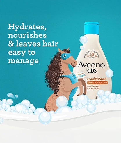 Aveeno Baby Kids Conditioner 250ml | Enriched with Soothing Oat &amp; Shea Butter – Image 4