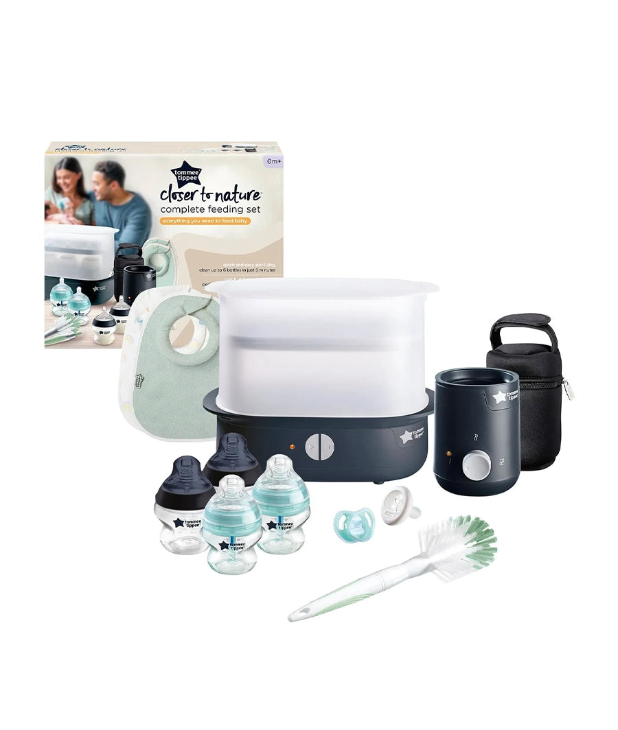 Tommee Tippee Closer To Nature Complete Feeding Set Black