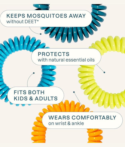 Cliganic 10 Pack Mosquito Repellent Bracelets for Adults & Kids – Image 4