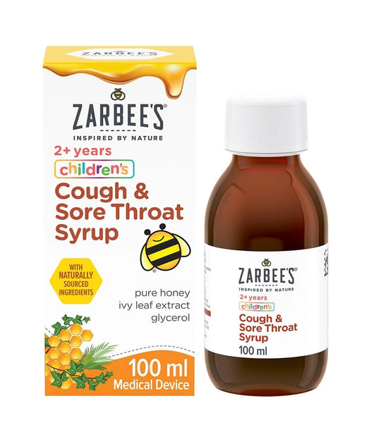 Zarbee's Children’s Cough &amp; Sore Throat Syrup, 100ml