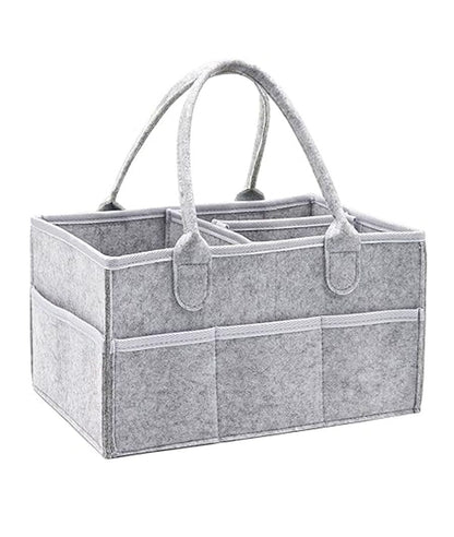 Luxury Nappy Caddy Organiser, (Upgrade- Grey)