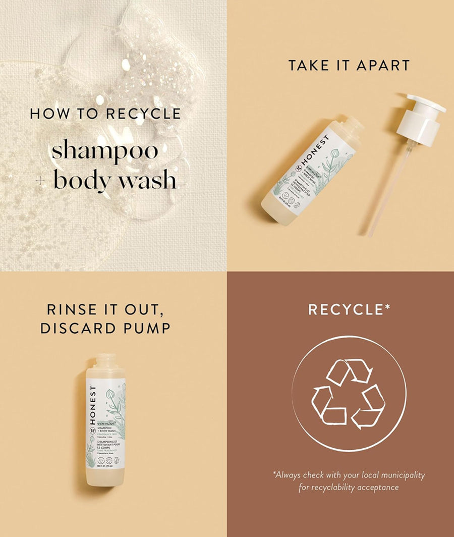 The Honest Company 2-in-1 Cleansing Shampoo + Body Wash 10 fl oz/295 ml – Image 2