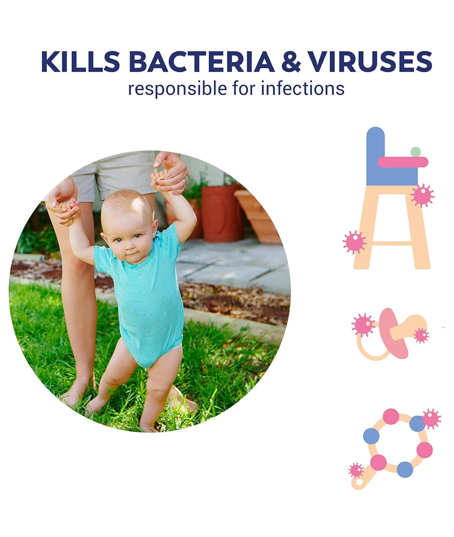 Milton Antibacterial Surface Wipes 30 Wipes – Image 5