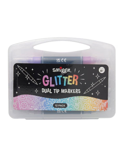 Glitter Dual Tip Marker Pack X12
