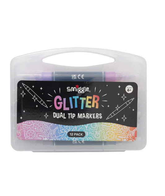 Glitter Dual Tip Marker Pack X12