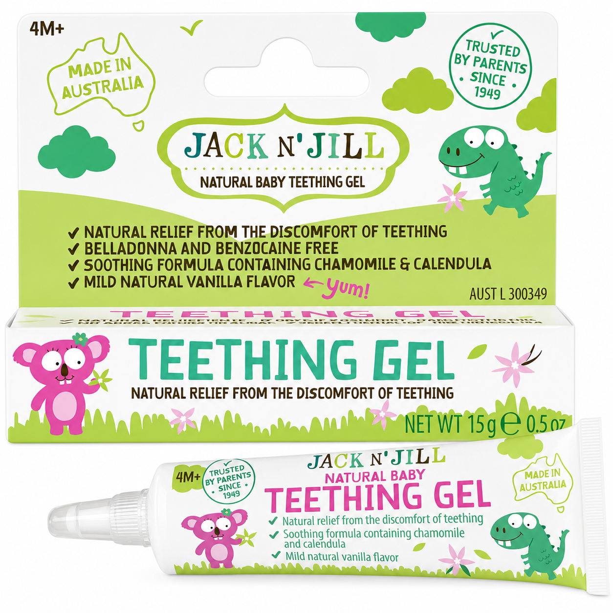 Jack n Jill Natural Baby Teething Gel 15g