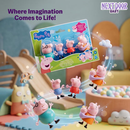 PEPPA PIG Family of 5 with Baby Evie