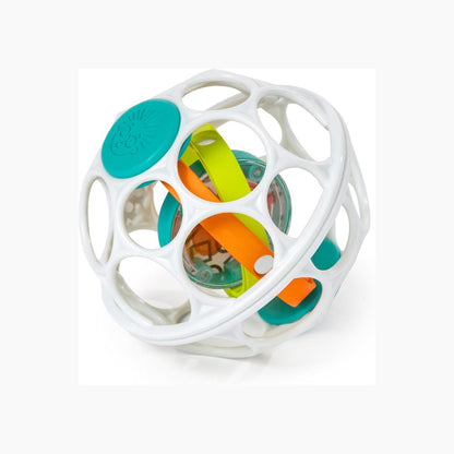 Baby Einstein Grip &amp; Spin Oball Easy Grasp Rattle Toy, BPA Free, 0+ Months