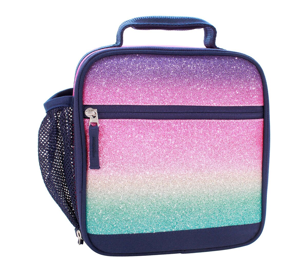 Mackenzie Rainbow Ombre Sparkle Glitter Lunch Boxes