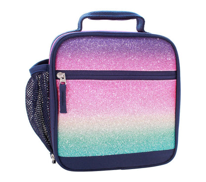 Mackenzie Rainbow Ombre Sparkle Glitter Lunch Boxes