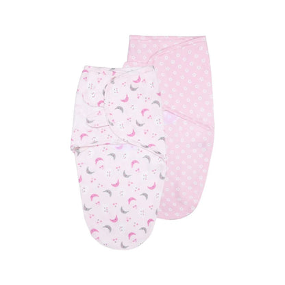 Organic Cotton Baby Swaddle Blanket Wrap, 2 Pack