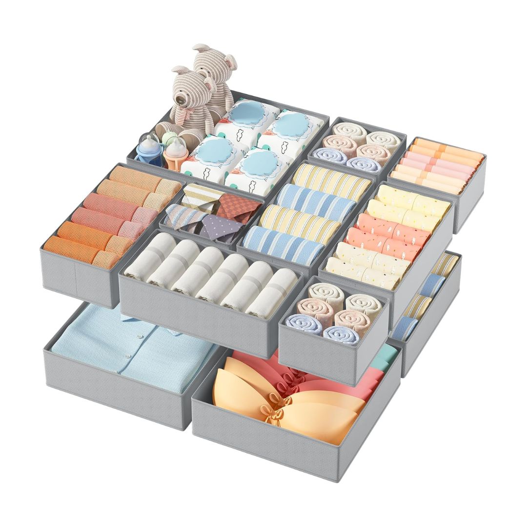 12 Pack Drawer Organizers