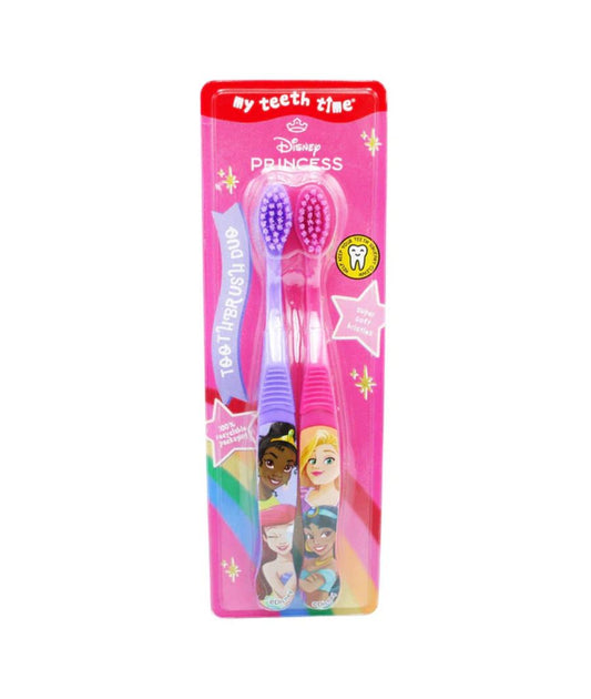 Disney Princess Pink & Purple Toothbrushes Twin Pack