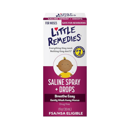 Little Remedies Noses Saline Spray Drops, 1 Fl Oz / 30 ml