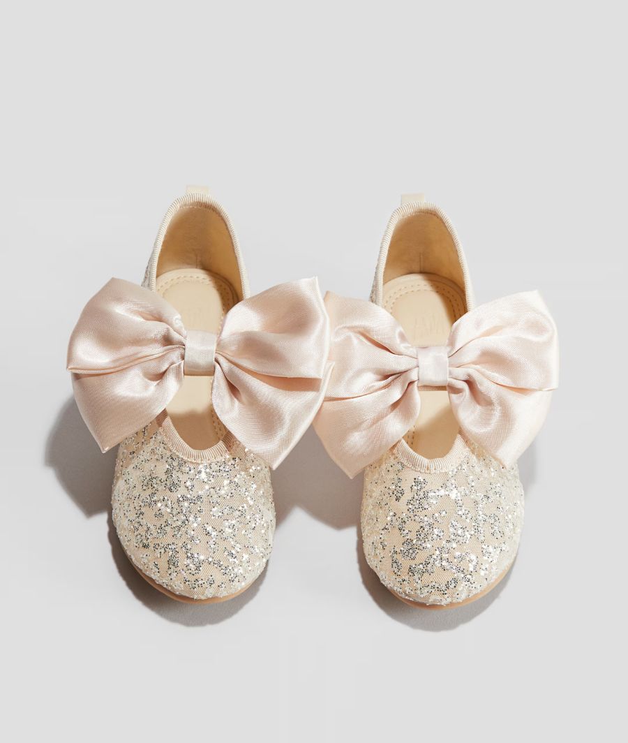 Bow-detail ballet pumps (UK 13/7-9years old)