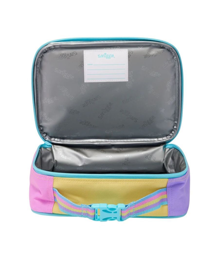 Smiggle Blue Teeny Tiny Ready Set Go Square Lunchbox – Image 2