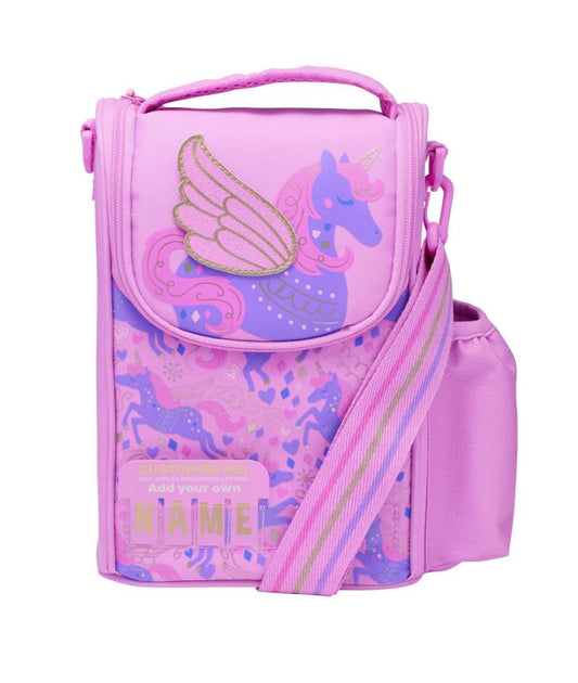 Smiggle Pink Adventurous Junior ID Lunchbox With Strap