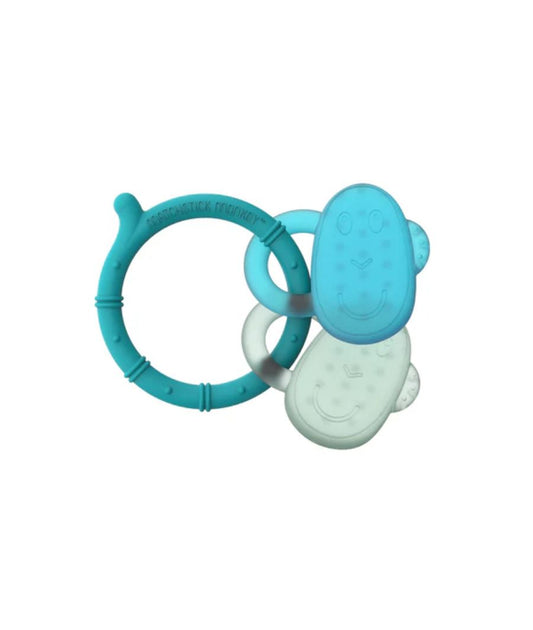 Matchstick Monkey Ice Cooling Teether Blue & Mint Green from 3 months – Image 2