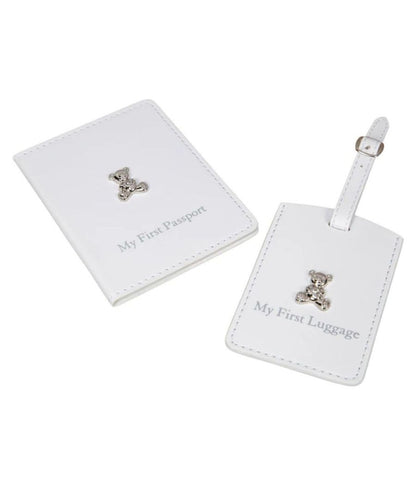 My First Passport &amp; Luggage Tag - White