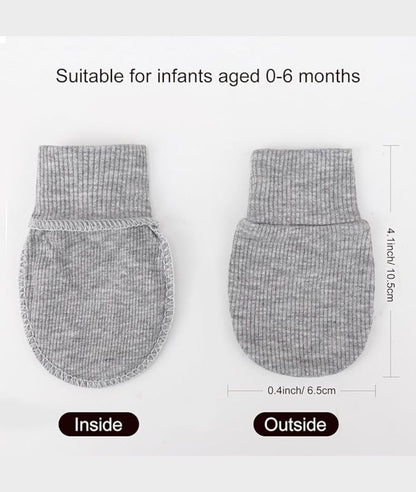 Newborn Baby Mittens Infant Gloves No Scratch Mittens Cotton Gloves for 0-6 Months – Image 5